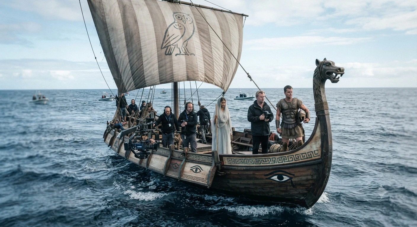 Viking Longship Serves as Ancient Greek Vessel in Christopher Nolan’s 'Odyssey'