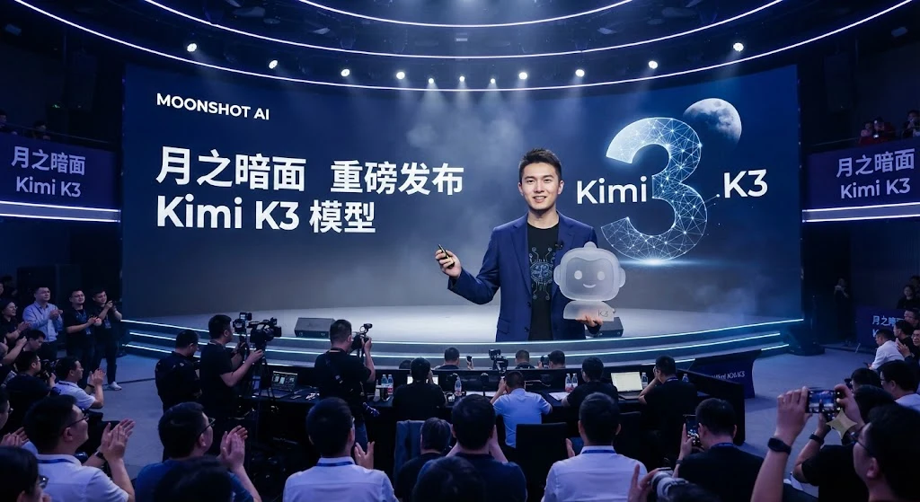 中国初创公司月之暗面（Moonshot AI）发布 Kimi K3 模型