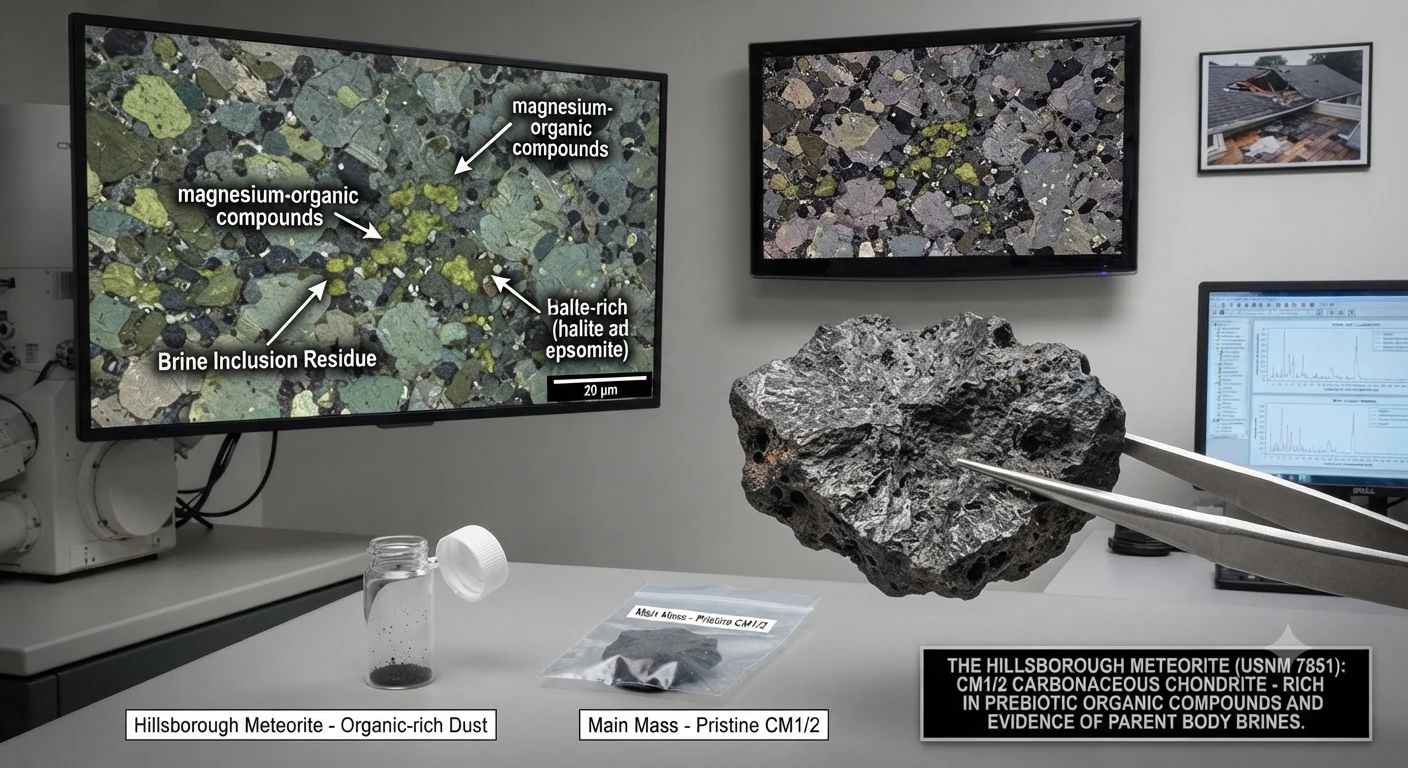 Meteorite That Struck New Jersey Home Contains Organic Compounds